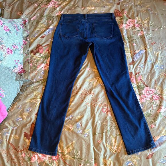 NYDJ Alina Legging Ankle Blue Stretch Jeans, Size 14 - Picture 3 of 7